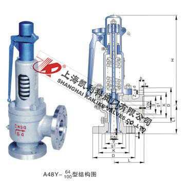A48H、A48Y帶扳手彈簧全啟式安全閥